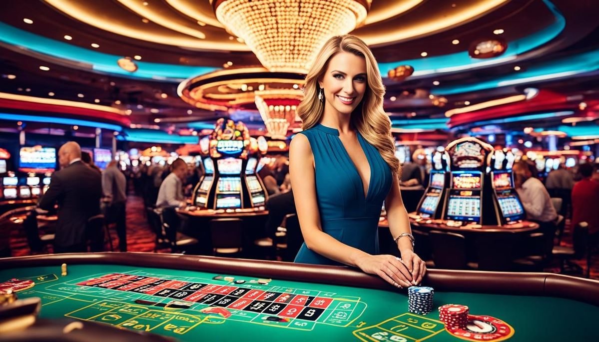 Tampilan Live Casino dengan Dealer asli di platform n78bet
